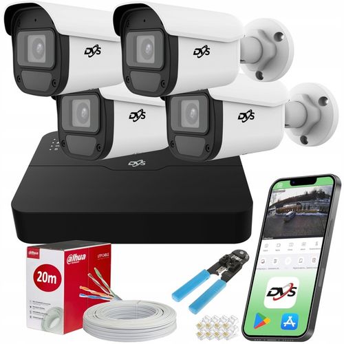 ZESTAW DO MONITORINGU DOMU 5Mpx IP POE 4 KAMERY ZEWNĘTRZNE DETEKCJA DVS na Arena.pl