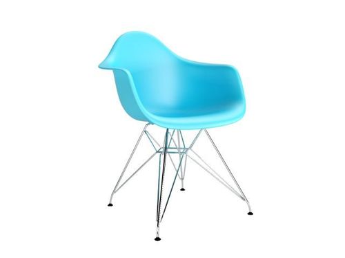 Krzesło P018 PP ocean blue, chrom nogi na Arena.pl
