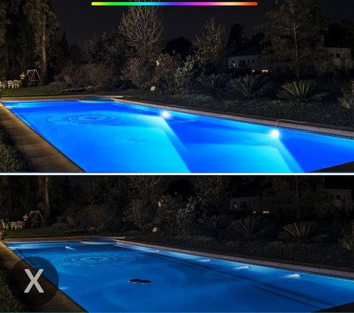 Podwodne światło LED 40W LyLmLe magnetyczne ściemniane do basenu na Arena.pl