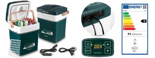 Lodówka turystyczna Berdsen Icemax 29 litry tryb ECO - zielona na Arena.pl