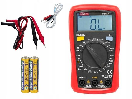 PROFESJONALNY MIERNIK CYFROWY MULTIMETR PRĄDU NAPIĘCIA LCD UNI-T na Arena.pl