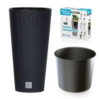 Doniczka samonawadniająca Rato DRTUS200S | Antracyt, Kształt Kwadratowy, Wymiary 20x20x19 cm, Kolor Antracyt, Prosperplast