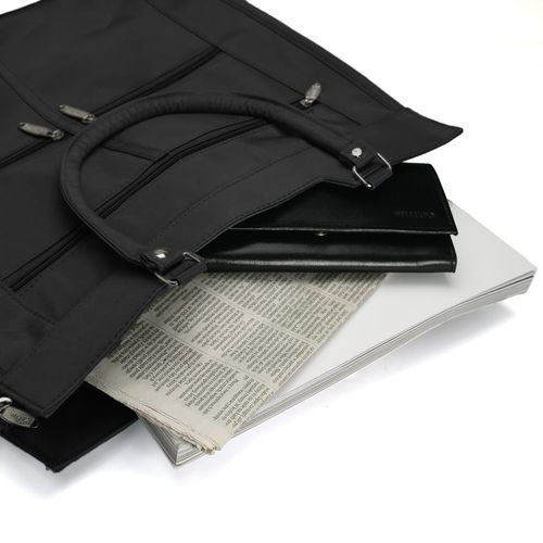 torba zakupowa z microfibry sanchez casual - czarna na Arena.pl