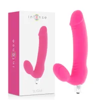 intense sugar fuksja - silikonowy model wibracyjny 7 trybow 17,5 cm