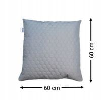 WODOODPORNA PIKOWANA PODUSZKA OGRODOWA MIÓD - HEKSAGON 60x60 antracyt szara