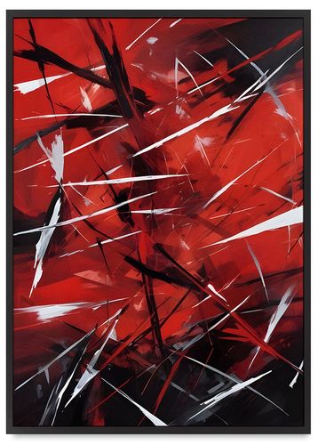 Plakat obraz abstrakcja w ramce 40x50 cm w czarnej ramie na Arena.pl