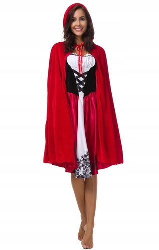 STRÓJ CZERWONY KAPTUREK KAPTURKA DLA DOROSŁYCH M na Arena.pl