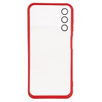 etui do samsung galaxy a14 5g w393 bezbarwny z czerwonym