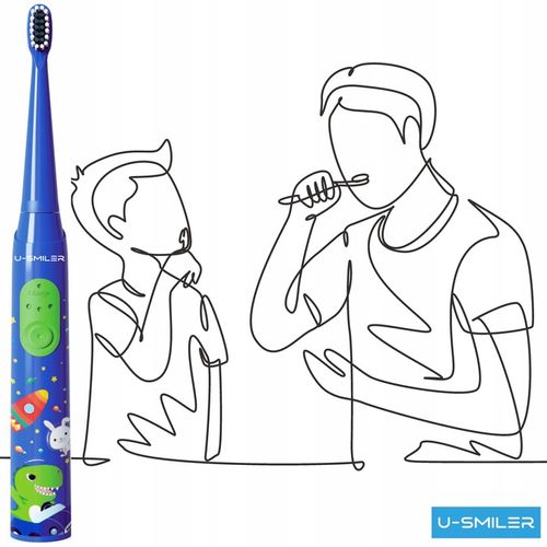 SZCZOTECZKA SONICZNA DLA DZIECI ELEKTRYCZNA DO ZĘBÓW 3 TRYBY 4 KOŃCÓWKI na Arena.pl