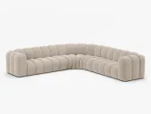 NAROŻNIK, SOFA NAROŻNA UNIWERSALNA BEŻ WELUR 309/309/70 LUPINE MICADONI