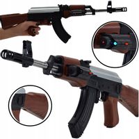 KARABIN NA KULKI AK47 PISTOLET LASER LATARKA ASG