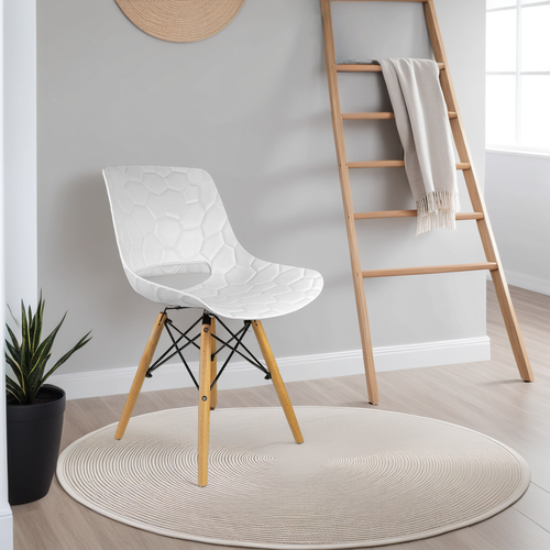 Zestaw 2 krzeseł Tortuga białe na Arena.pl