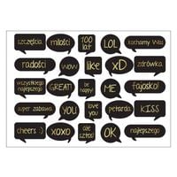 NAKLEJKI SAMOPRZYLEPNE KSIĘGA GOŚCI 22  25 szt