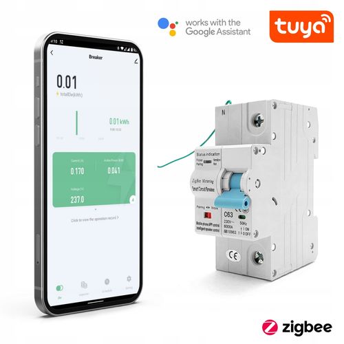 Wyłącznik nadprądowy / bezpiecznik - Zigbee 1P na Arena.pl