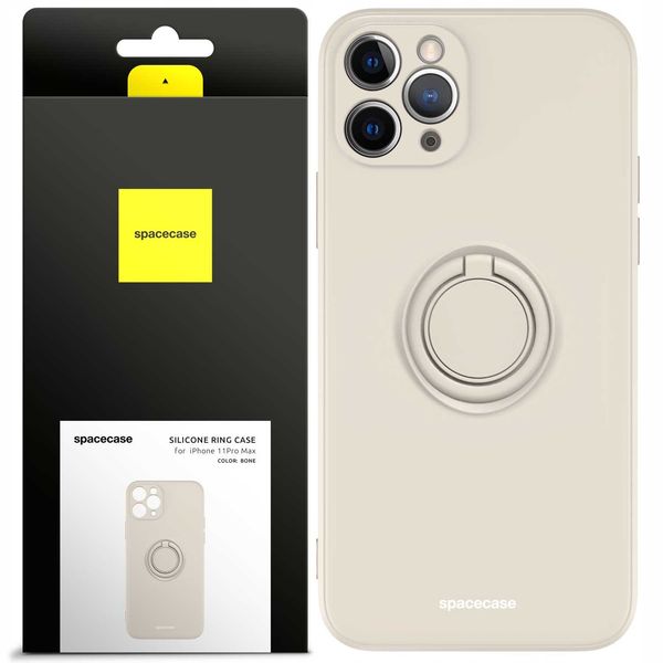 Spacecase Silicone Ring Iphone 11 Pro Max Bone zdjęcie 1