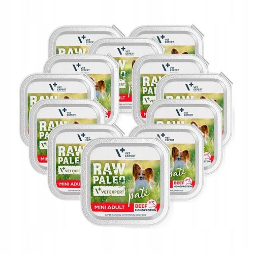 Mokra karma dla psów dorosłych małych ras wołowina Raw Paleo Pate 12x150g na Arena.pl