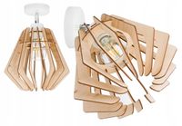 Lampa kinkiet E27 ścienny ruch loft Drewno na E27