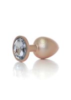 plug jewellery pearl gold plug  clear l