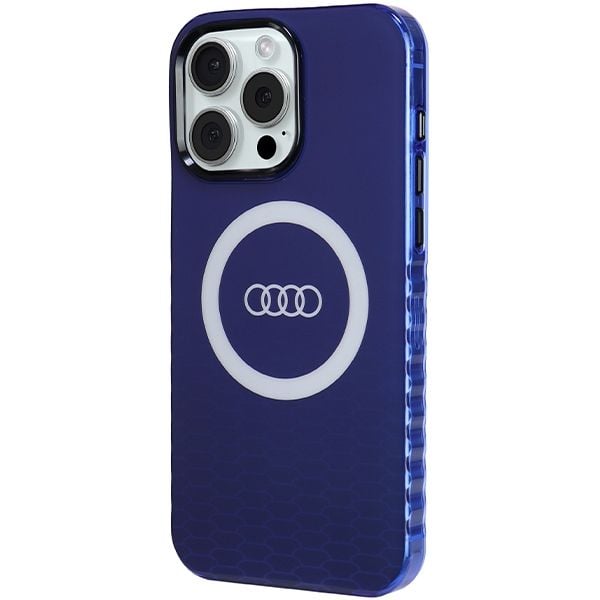 Etui Audi do iPhone 15 Pro Max, Niebieski, MagSafe zdjęcie 2