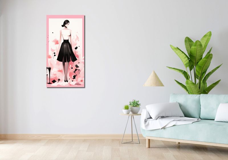 Obraz 50x100cm Pastelowe Love zdjęcie 2
