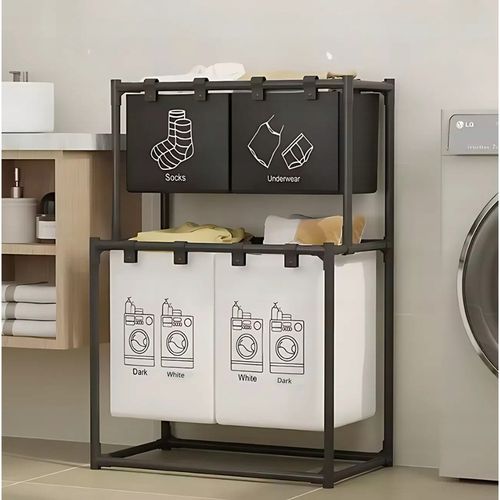 KOSZ NA PRANIE BIELIZNĘ POJEMNIK DUŻY DO PRANIA SKŁADANY WOREK na Arena.pl