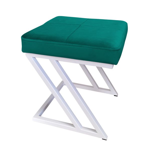 Pufa ZETA LOFT taboret podnóżek podstawa biała MG20 zdjęcie 1