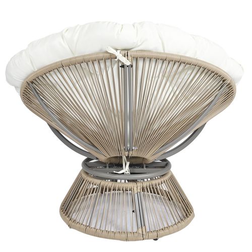 Fotel Nucan biały/naturalny obrotowy na Arena.pl