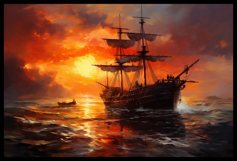 Plakat 60x40cm Ogień na Wodzie zdjęcie 2