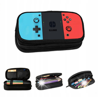 SCHOOL PENCIL CASE TWO-CHAMBER GAMER IN PADS GAME FOR BOY PLAYER