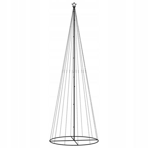 Choinka stożkowa, 732 zimne białe LED, 160x500 cm na Arena.pl