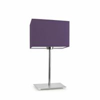 Lampka AMALFI abażur fioletowy stelaż chrom