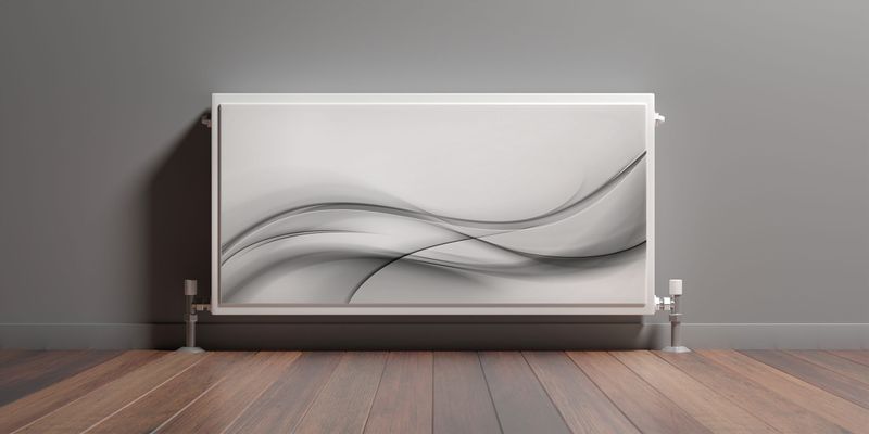 MASKOWNICA Magnetyczna Na Kaloryfer Abstrakcyjna Linia Fala 100cm x 60cm zdjęcie 3