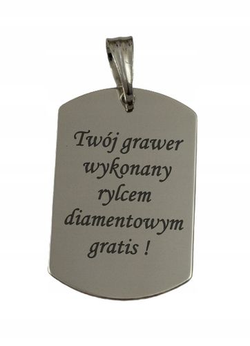 SREBRNY NIEŚMIERTELNIK ZAWIESZKA PR. 925 + GRAWER ZDJĘCIE + PUDEŁKO na Arena.pl