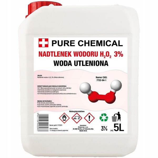 NADTLENEK WODORU 3% woda utleniona 5L zdjęcie 1