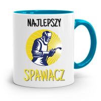 Kubek Błękitny Spawacza Najlepszy Spawacz Prezent Z Nadrukiem Ze Zdjęciem