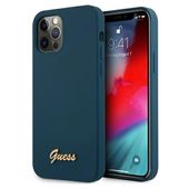Guess GUHCP12LLSLMGBL iPhone 12 Pro Max 6,7" niebieski/blue hardcase Metal