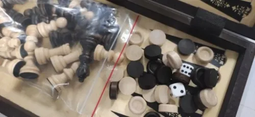 GRY DREWNIANE 3w1 = SZACHY + WARCABY + BACKGAMMON na Arena.pl