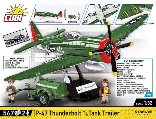 Klocki P-47 Thunderbolt & Tank Executive Edition Cobi na Arena.pl