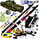 PODWÓJNY ZESTAW WĘDKARSKI DUŻY 3,6m Kompletny na PREZENT Wędki kołowro