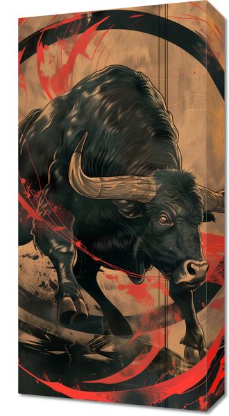 Obraz 30x60cm Bycza Niezłomność zdjęcie 1