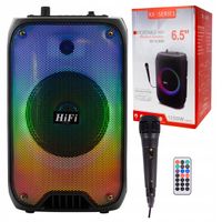 Głośnik Bluetooth Bezprzewodowy Mobilny Kolumna FM + Pilot Mikrofon Karaoke