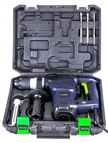 MŁOTOWIERTARKA UDAROWA SDS+ WIERTARKA MŁOT UDAROWY MOCNY 2600W ZESTAW na Arena.pl