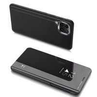 futerał etui z klapką na samsung galaxy a22 4g clear view case - czarny