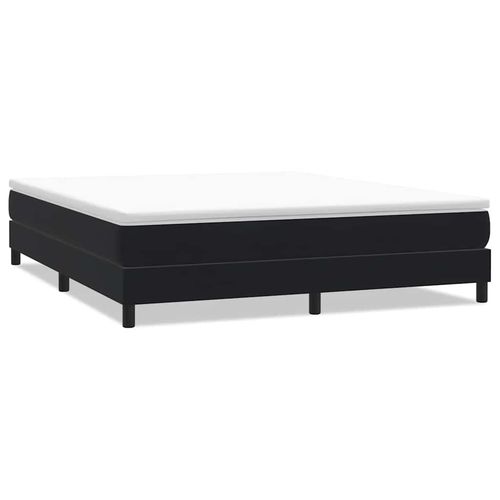 Łóżko Box Spring bez materaca Czarne 180x220 cm Aksamit na Arena.pl