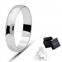 Pierścionek srebro pr. 925 Obrączka Polerowana Szerokość 4 mm | r. 13