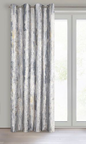 Zasłona gotowa na przelotkach GRACE 140x250 Eurofirany szara na Arena.pl