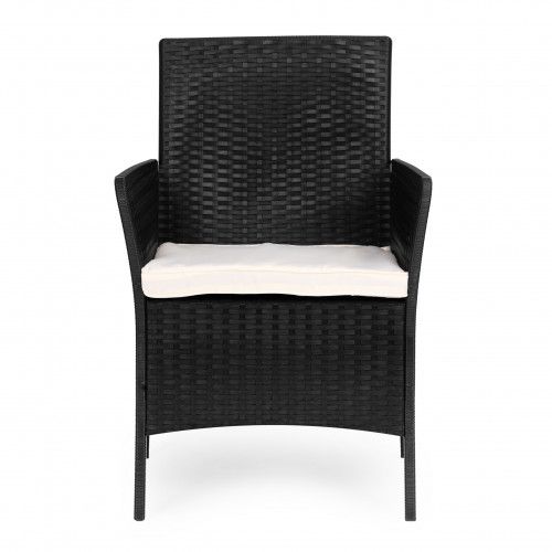 ZESTAW MEBLI OGRODOWYCH MULTIGARDEN RATAN 4 OSOBY SZKŁO HARTOWANE na Arena.pl