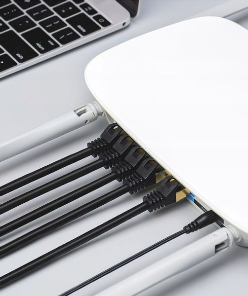 KABEL SIECIOWY LAN PATCHCORD ZŁOTY MIEDŹ + SFTP CAT7 ROUTER kat 7 RJ45 10M zdjęcie 6