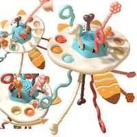 WOOPIE BABY Zabawka Sensoryczna Montessori Gryzak Grzechotka Wielofunkcyjny Lis