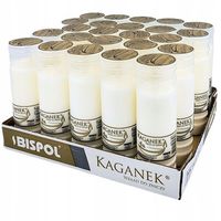 Zestaw wkładów parafinowych BISPOL kaganek 4 24szt